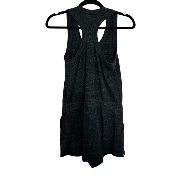 Nike Women’s XS Romper‎ Jumpsuit Black Sleeveless Drawstring Just Do It Logo - Picture 2 of 10